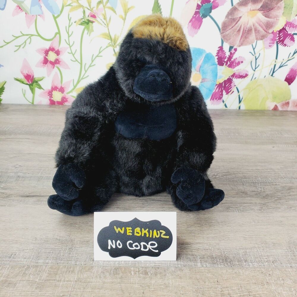 Ganz Webkinz Signature Endangered Western Lowland Gorilla Plush WKSE3003 No Code